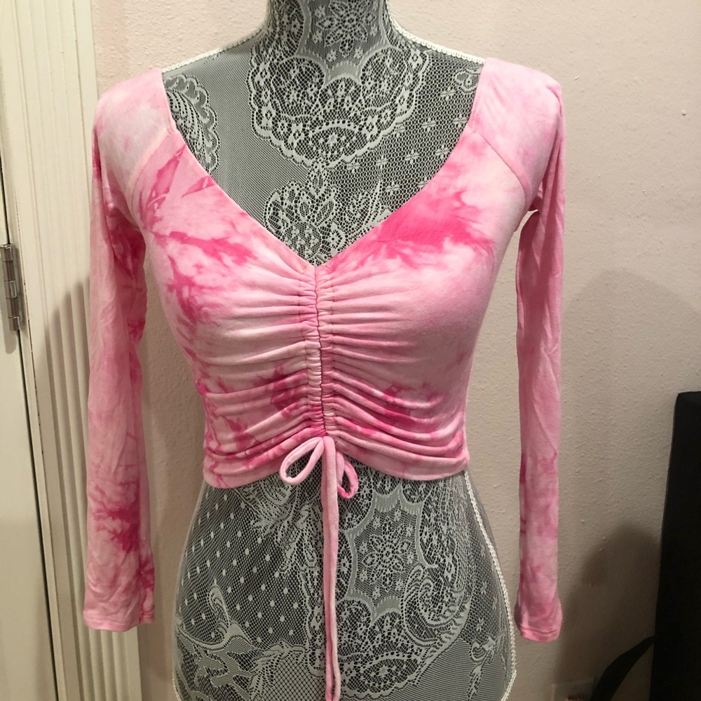 Pink Tie Dye Long Sleeve